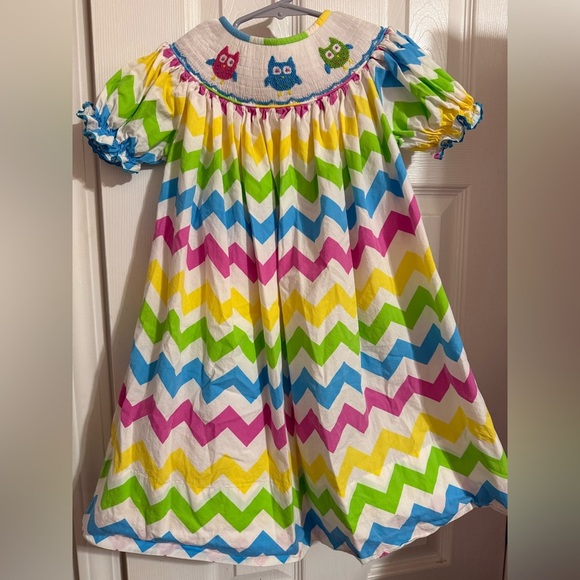 Other - Marjorie’s Daughter Smocked Owl Dress